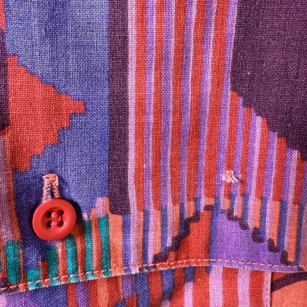 Wrangler vintage southwest Button Down Shirt - Picture 3 of 4